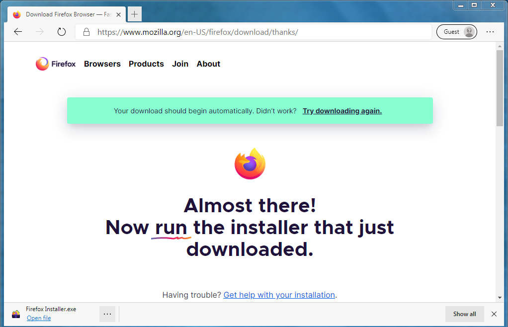 Firefox deutsch herunterladen